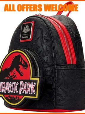 Faux Leather Double Strap Backpack with Padded Straps